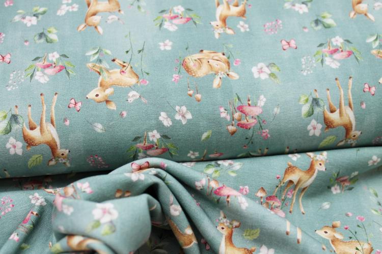 French Terry  "Rehe" mint - FvJ
